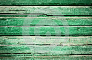 Green wooden plank texture as background