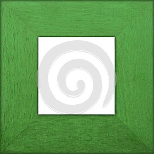 Green Wooden Square Frame photo