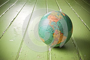 Green World Globe Background