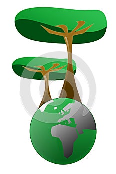 Green World Illustration