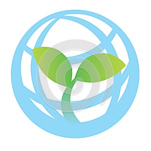 Green world logo