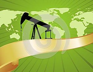 Green World Oil Map Banner