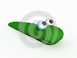 Green worm