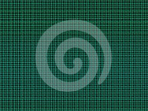 Green Woven Grid on Black Background