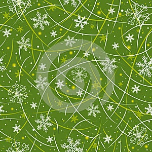 Green wrapping christmas paper,