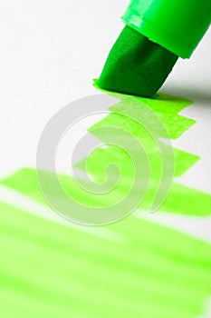 Green writing textmarker