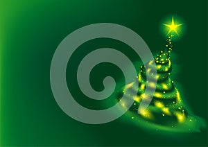 Verde Navidad un árbol 