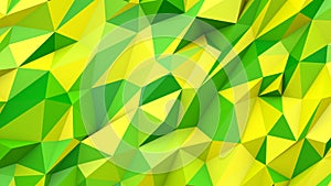 Green yellow abstract triangles poly colors geometric shape background