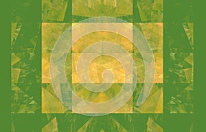 Green and yellow background.Fantasy pattern texture. Digital art. 3D rendering. Computer generated image