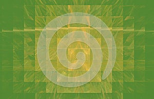 Green and yellow background.Fantasy pattern texture. Digital art. 3D rendering. Computer generated image