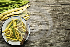 Green and yellow beans
