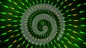 Green Yellow Data Loader Loopable Motion Graphic BackgroundColorful Spinning Circles Loopable Motion Background