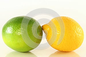 Green and yellow lemon