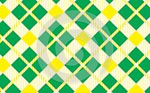 Green and yellow pattern.Texture from rhombus for - plaid,tablecloths,shirts,dresses,paper,bedding,blankets,quilts and other