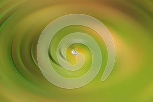 Green and yellow swirl