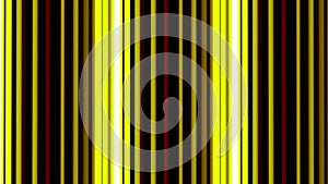 Green and yellow vertical lines moving on black. Cycled animation. Striped background.