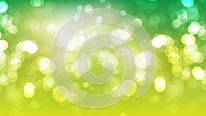 Green Yellow and White Blurry Lights Background Vector Art