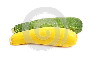 Green and yellow zucchini