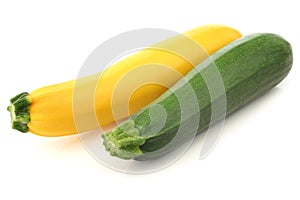 Green and yellow zucchini