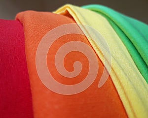 Green yeloow orange red