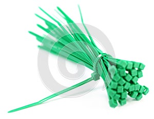 Green zip tie