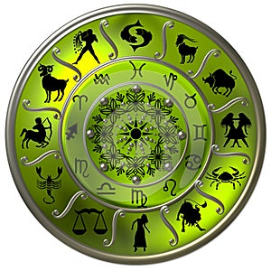 Green Zodiac Disc