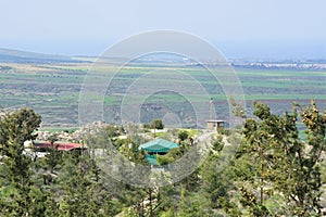 Green zone DMZ outpost in foothills and plains of Cyprus