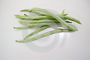 Greenbeans isolated on white background