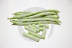 Greenbeans isolated on white background