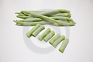 Greenbeans isolated on white background