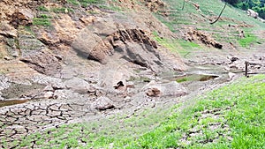 Greenery dam during spring in Thailand.
