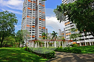 Greenery in the housing of Singapore housing