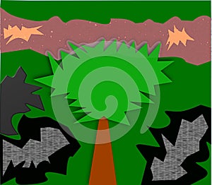 Graphic Nature Art Theme photo