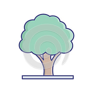 Greenery   Line Style vector icon which can easily modify or edit