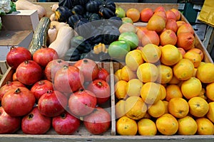 Greengrocers shop in Jerusalem, Israel