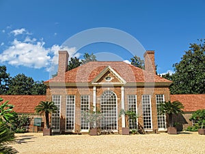 Greenhouse and Garden at Mount Vernon of Virginia