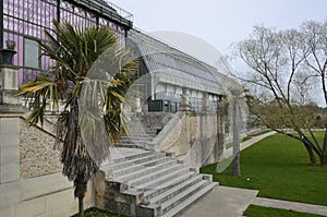 Greenhouse in garden of Paris