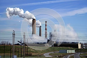 Greenhouse gases eminate from the factory in large quantity