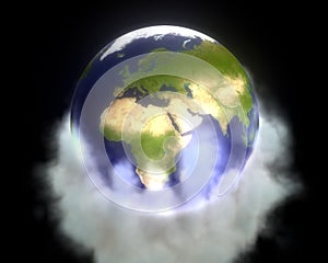 Greenhouse gases envelop Earth