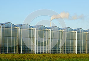 Greenhouse with greenhouse gas