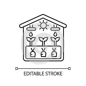 Greenhouse linear icon