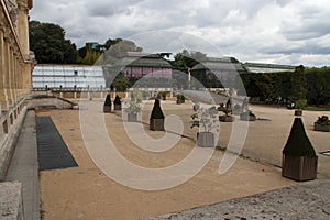 greenhouses of the museum national d\'histoire naturelle in paris (france)