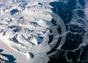 Greenland coastline view