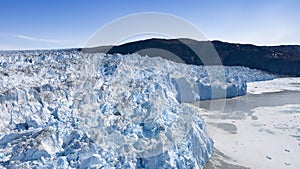 Greenland. Glaciers, icebergs.