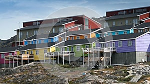 Greenland Ilulissat color houses