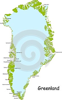 Greenland map