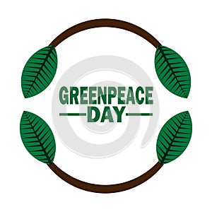 Greenpeace Day Vector Template Design Illustration