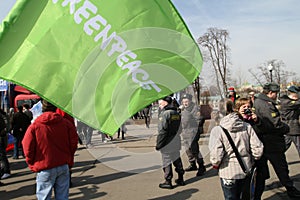 Greenpeace protest