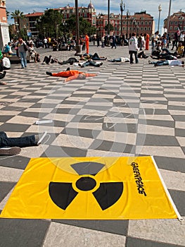 Greenpeace protest, Nice
