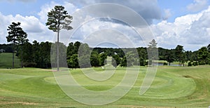 Greens and fairway on Georgia golf course